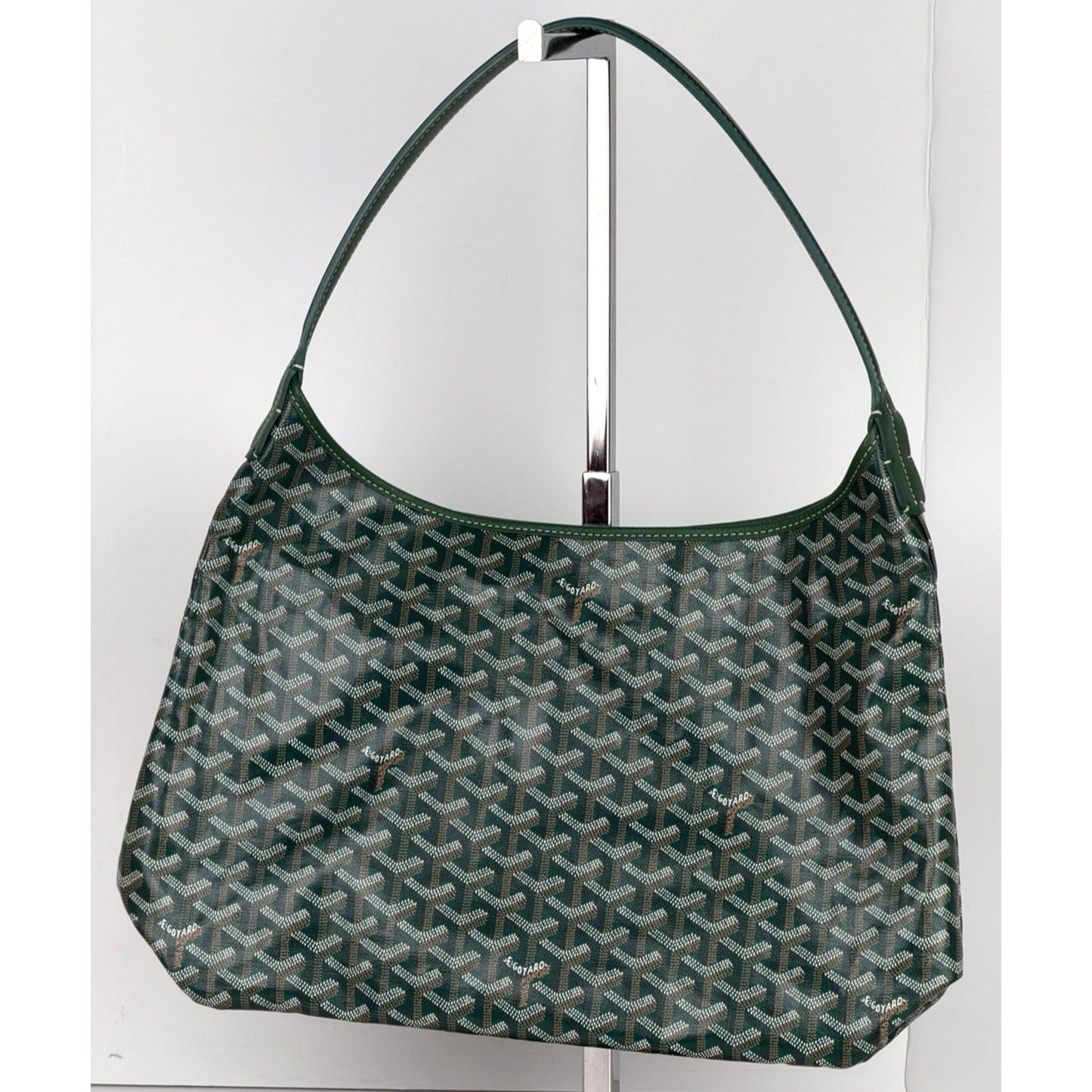 Goyard Boheme Hobo PM Bag in Green Goyardine Coated Canvas B-9
