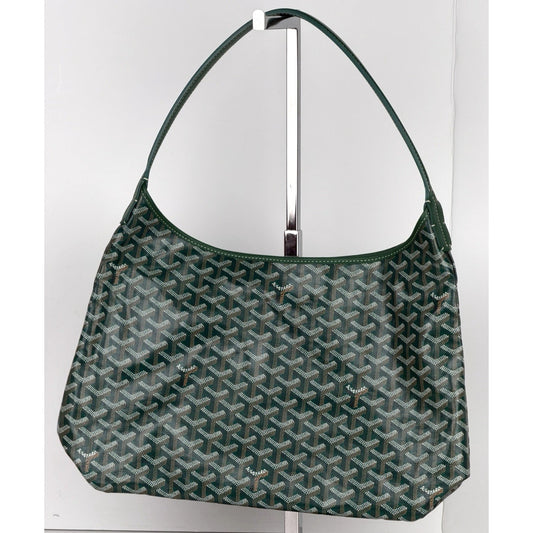 Goyard Boheme Hobo PM Bag in Green Goyardine Coated Canvas B-9
