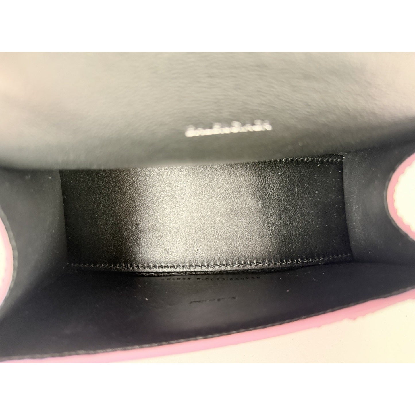 Balenciaga Strass Suede Hourglass Top Handle Bag XS in Pink B1