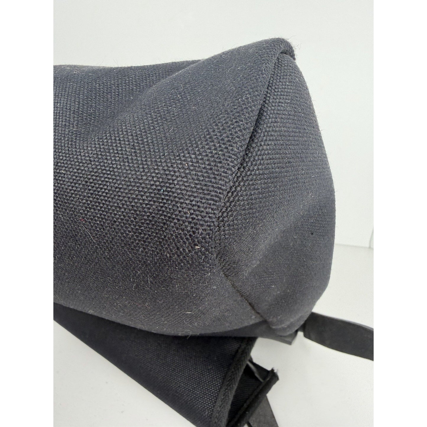 Hermes Herbag Messenger 39 Bag in Black Canvas Silver Hardware 2023 E-4