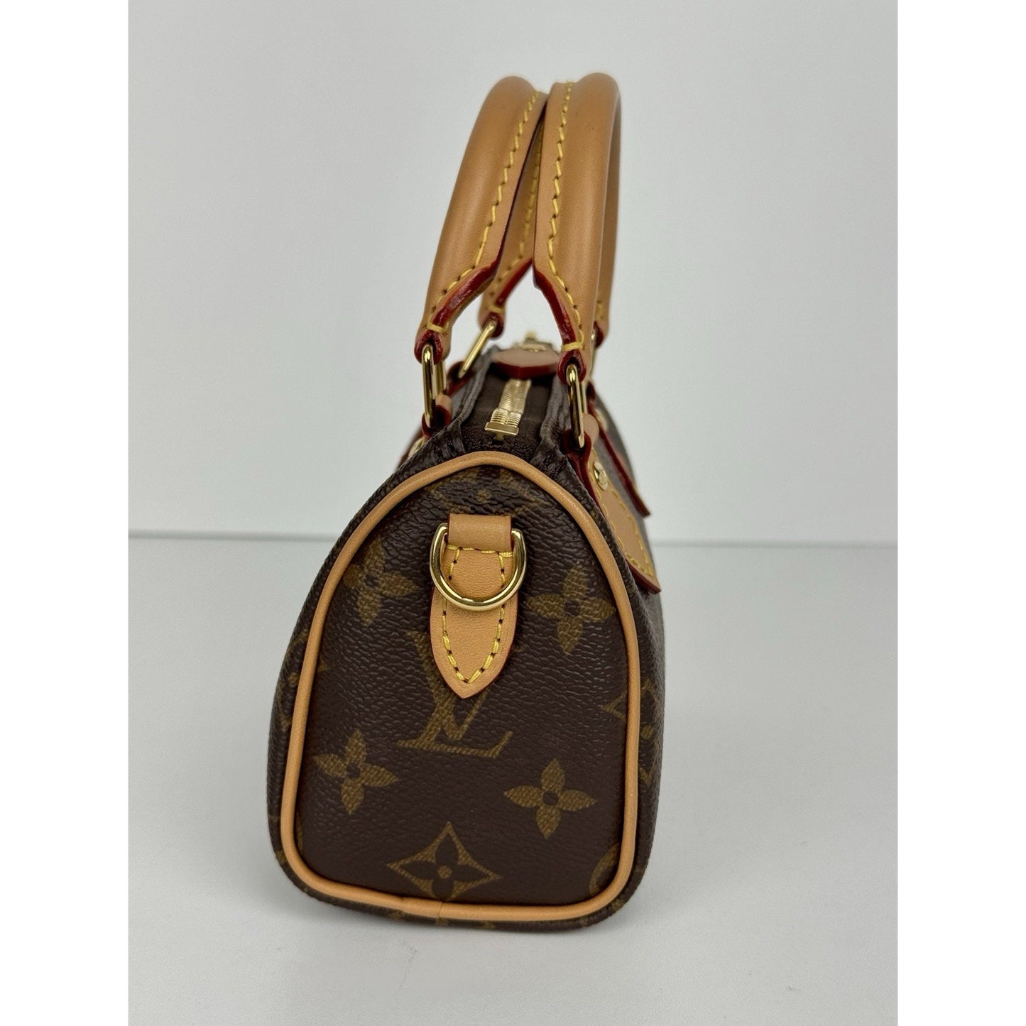 Louis Vuitton Nano Speedy Monogram Canvas Handbag