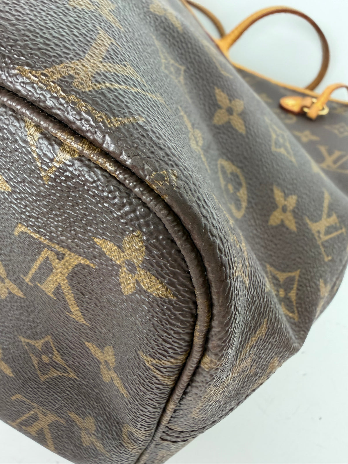 Louis Vuitton Neverfull MM Bag in Brown LV Monogram Coated Canvas 2012 YS