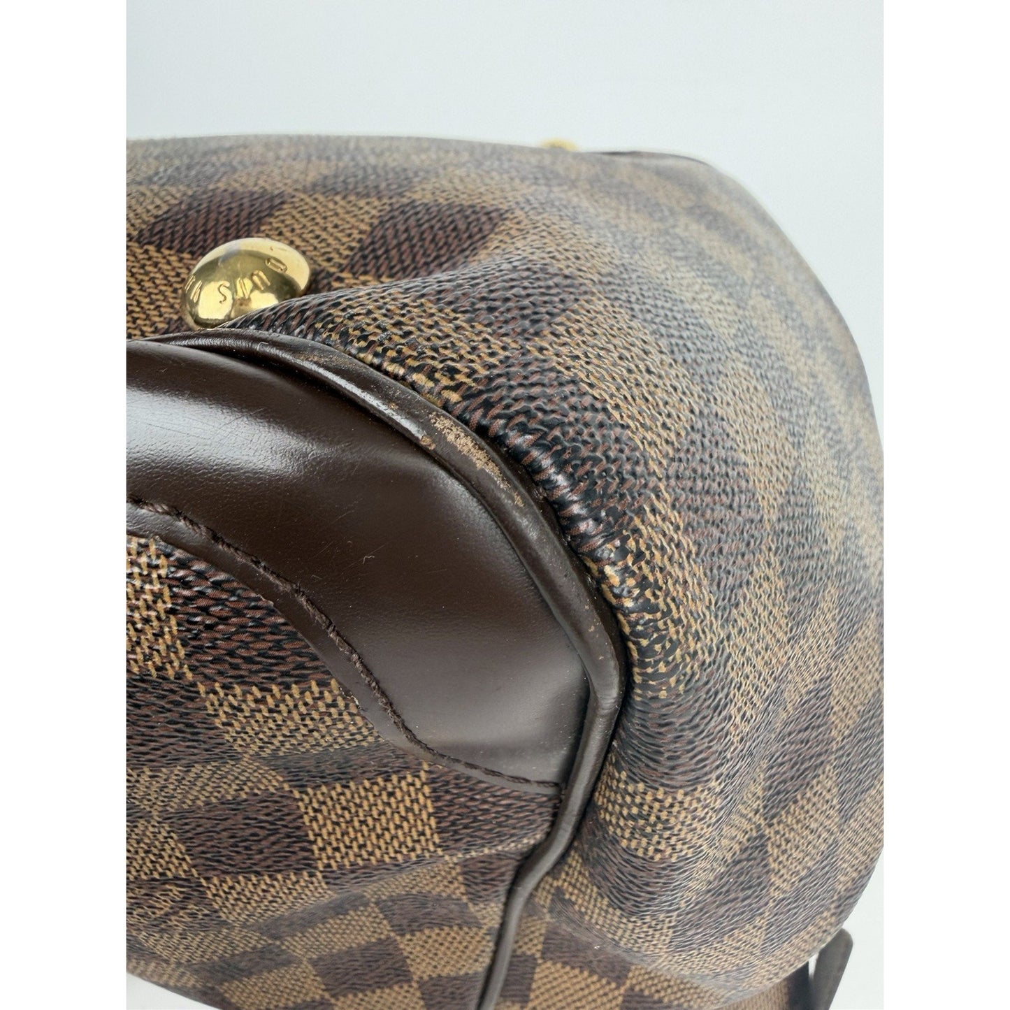 Louis Vuitton Verona MM Damier Ebene Shoulder Bag Brown Coated Canvas 2010 S14