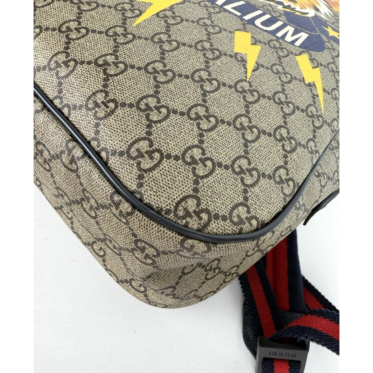 Gucci Animalium Children's Backpack in Brown GG Supreme Monogram Coated Canvas S