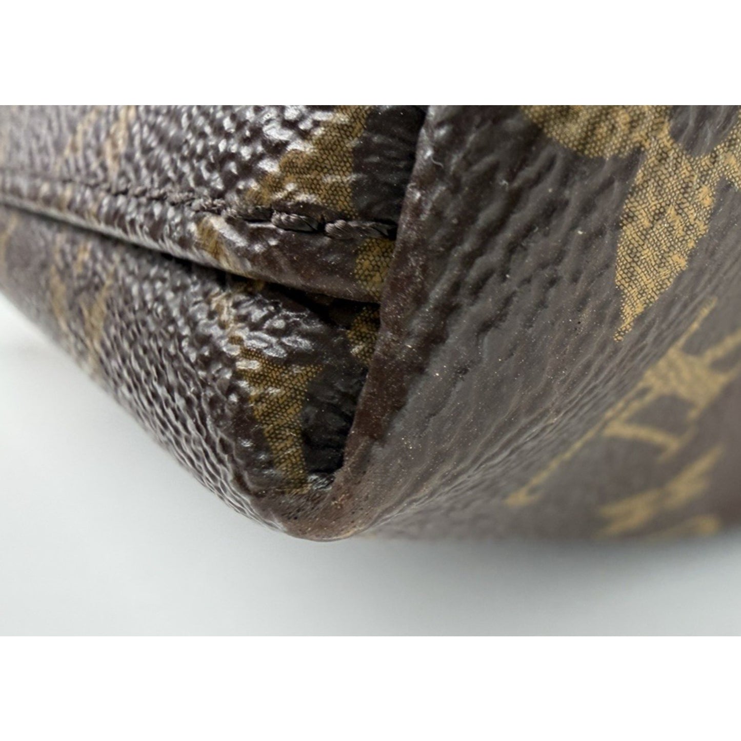Louis Vuitton Kitan Tote Bag Monogram Macassar Coated Brown Canvas 2014 S