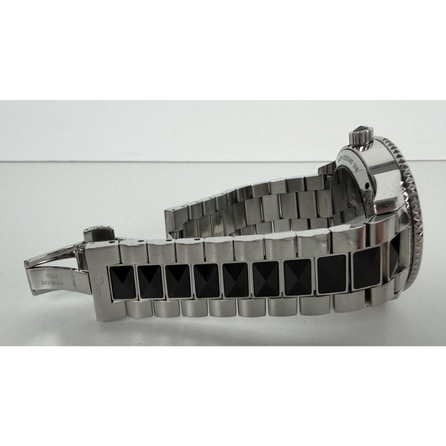 Christian Dior Christal Automatic Watch CD115510M001 Black Dial and Bracelet