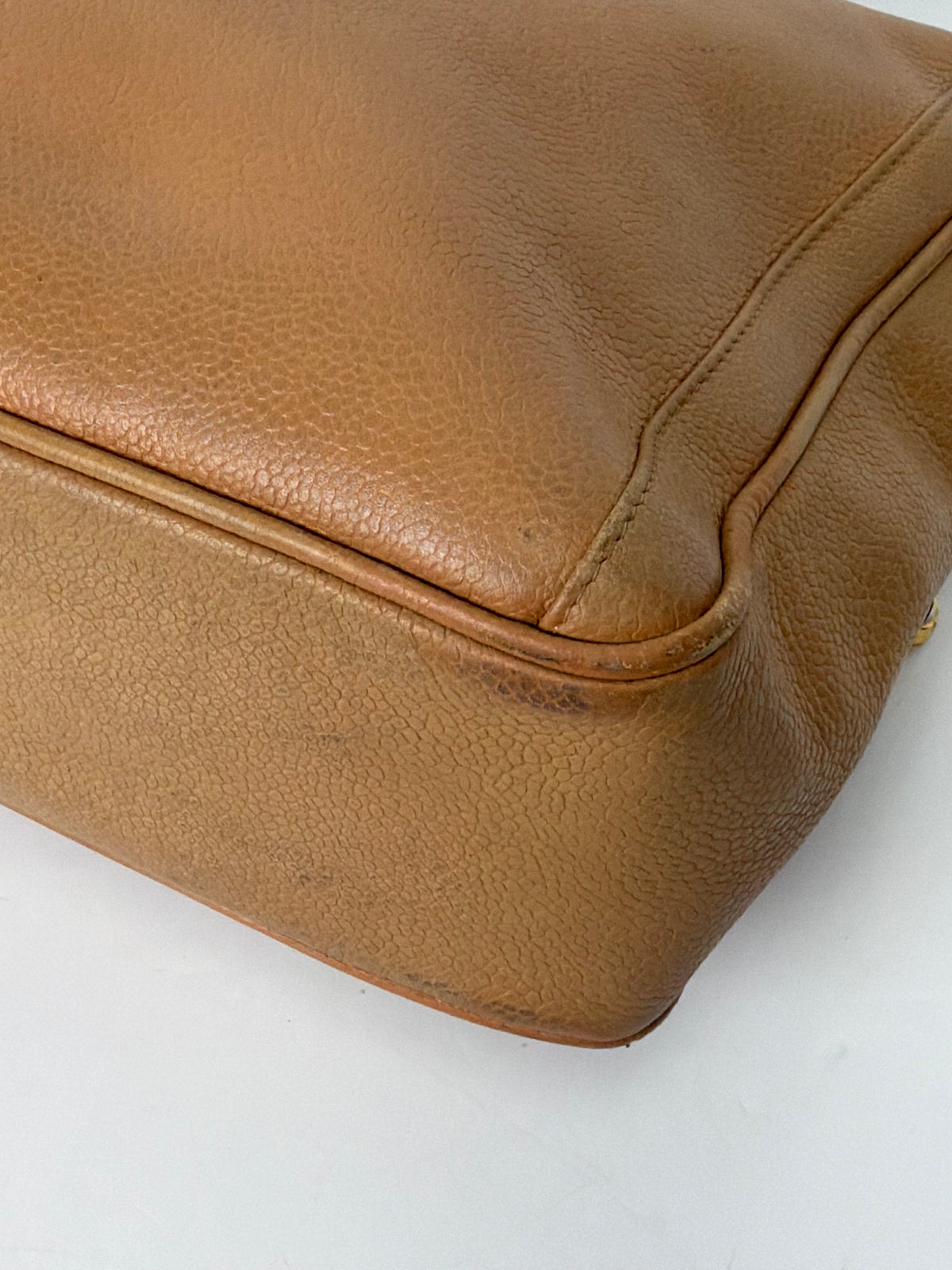 Chanel Caviar Leather Front Pocket CC Camera Bag in a Camel YF2