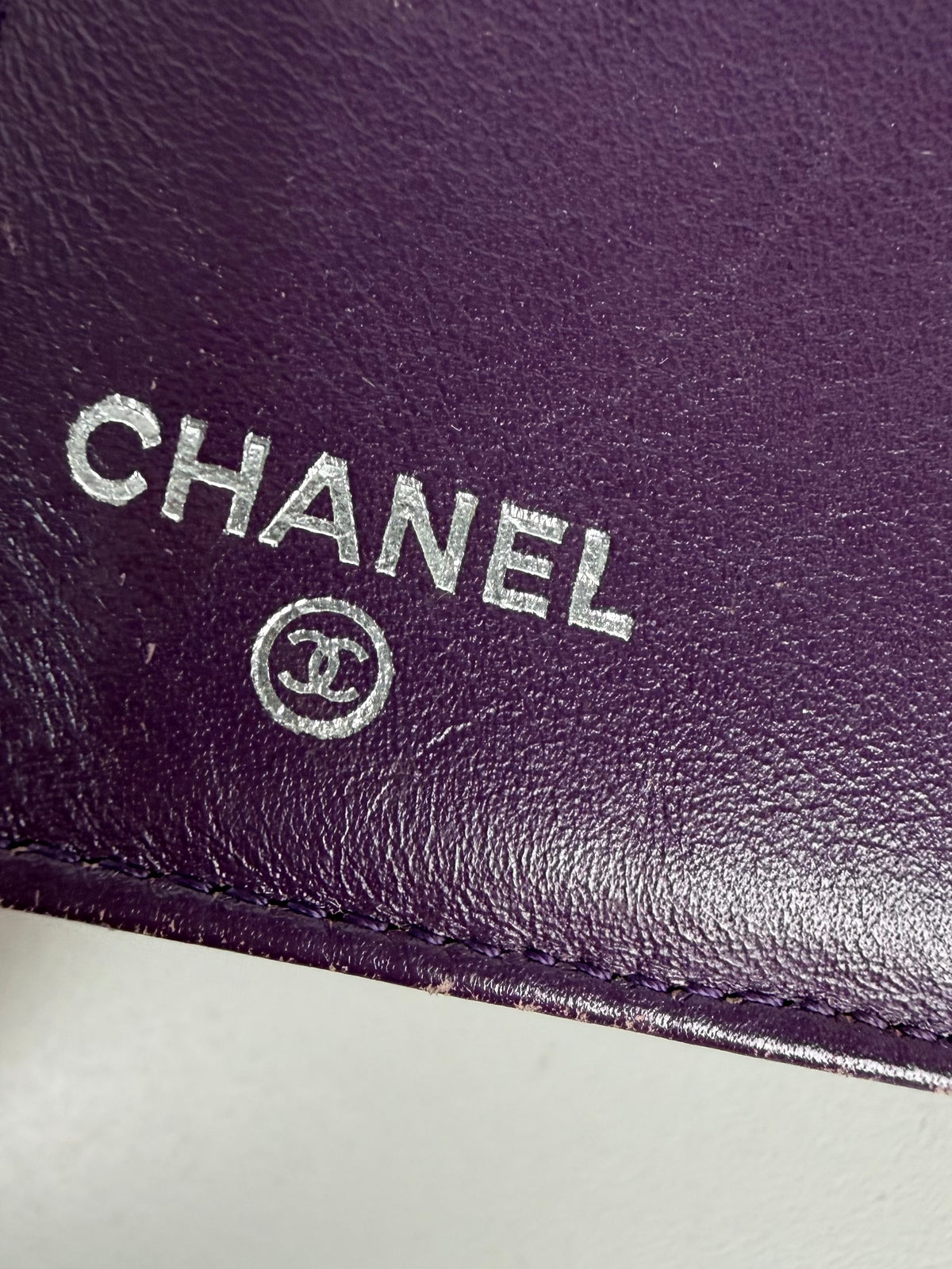 Chanel Quilted Patent Leather Wallet in Shiny Burgundy 2011 K-3