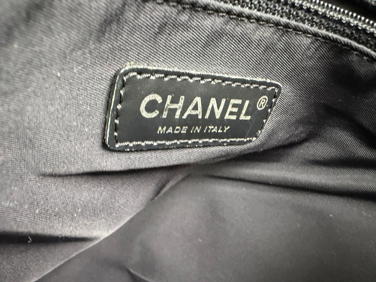Chanel Travel Line Messenger Bag in Brown Nylon YS26