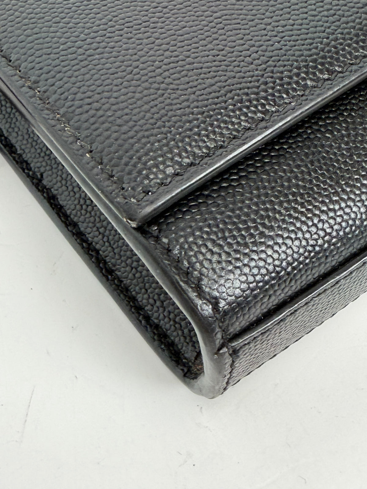 Saint Laurent Kate Belt Bag in Black Grain De Poudre Leather YS12
