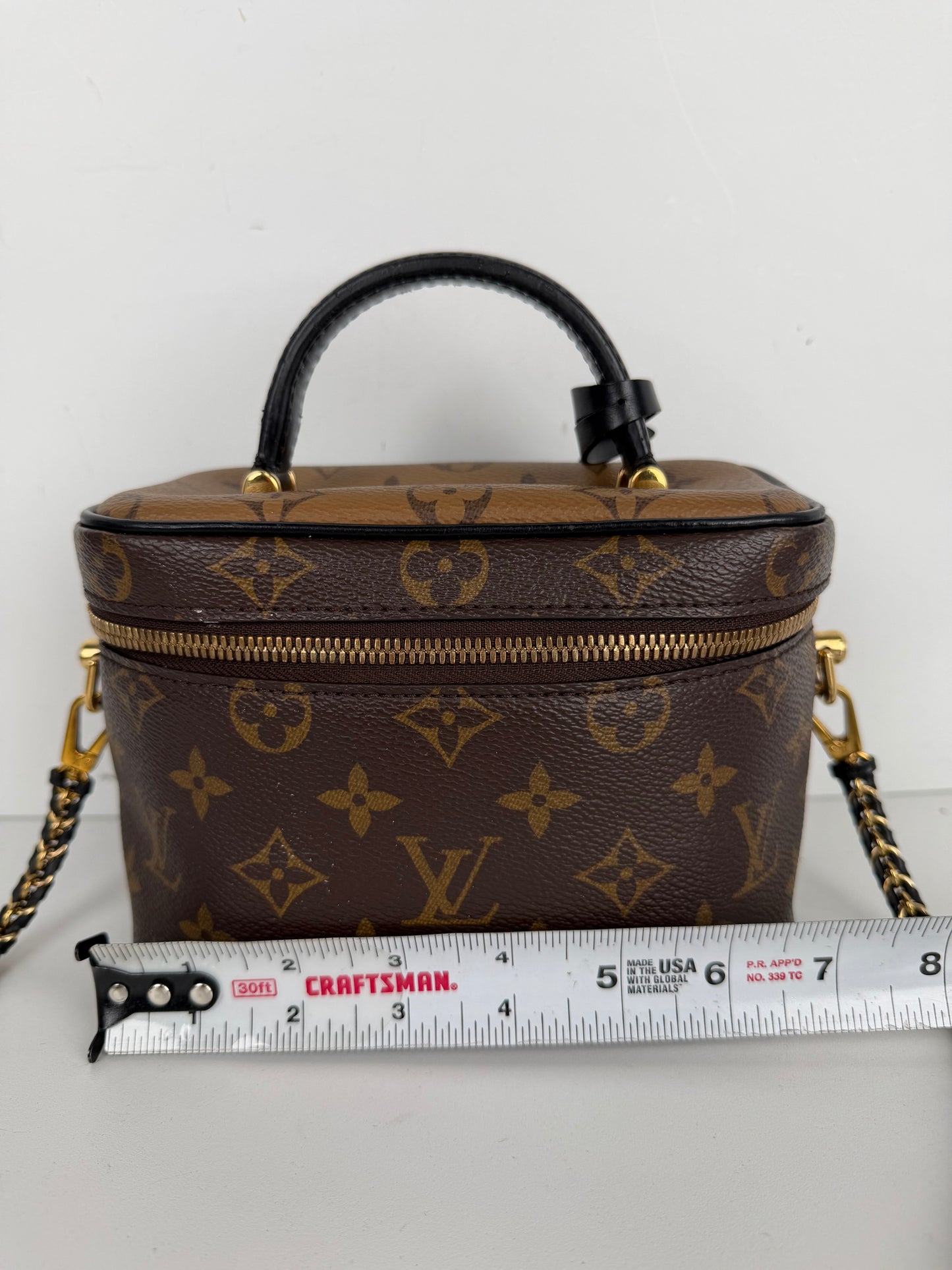 Louis Vuitton Vanity PM Bag in Brown LV Reverse Monogram Coated Canvas 2021 YC-5