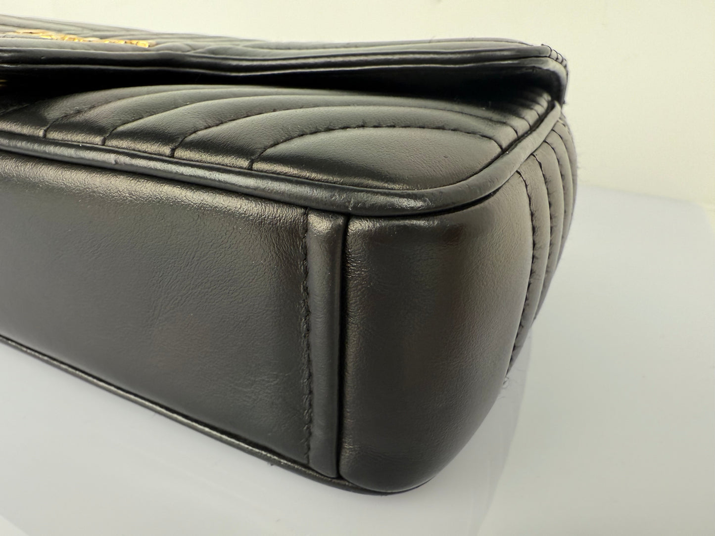 Prada Diagramme Black Leather Should Bag