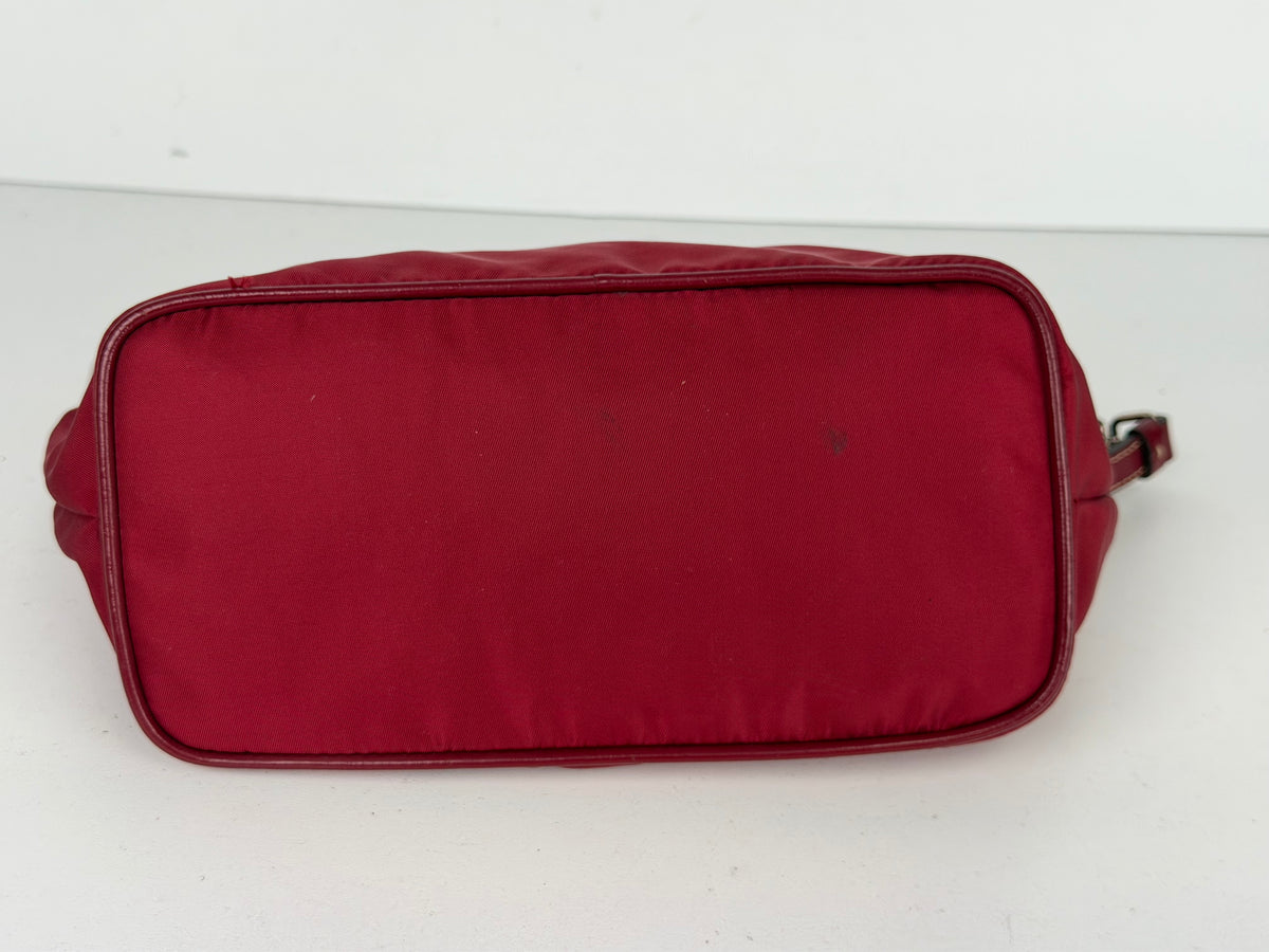Prada Tessuto Mini Nylon Hobo Shoulder Bag