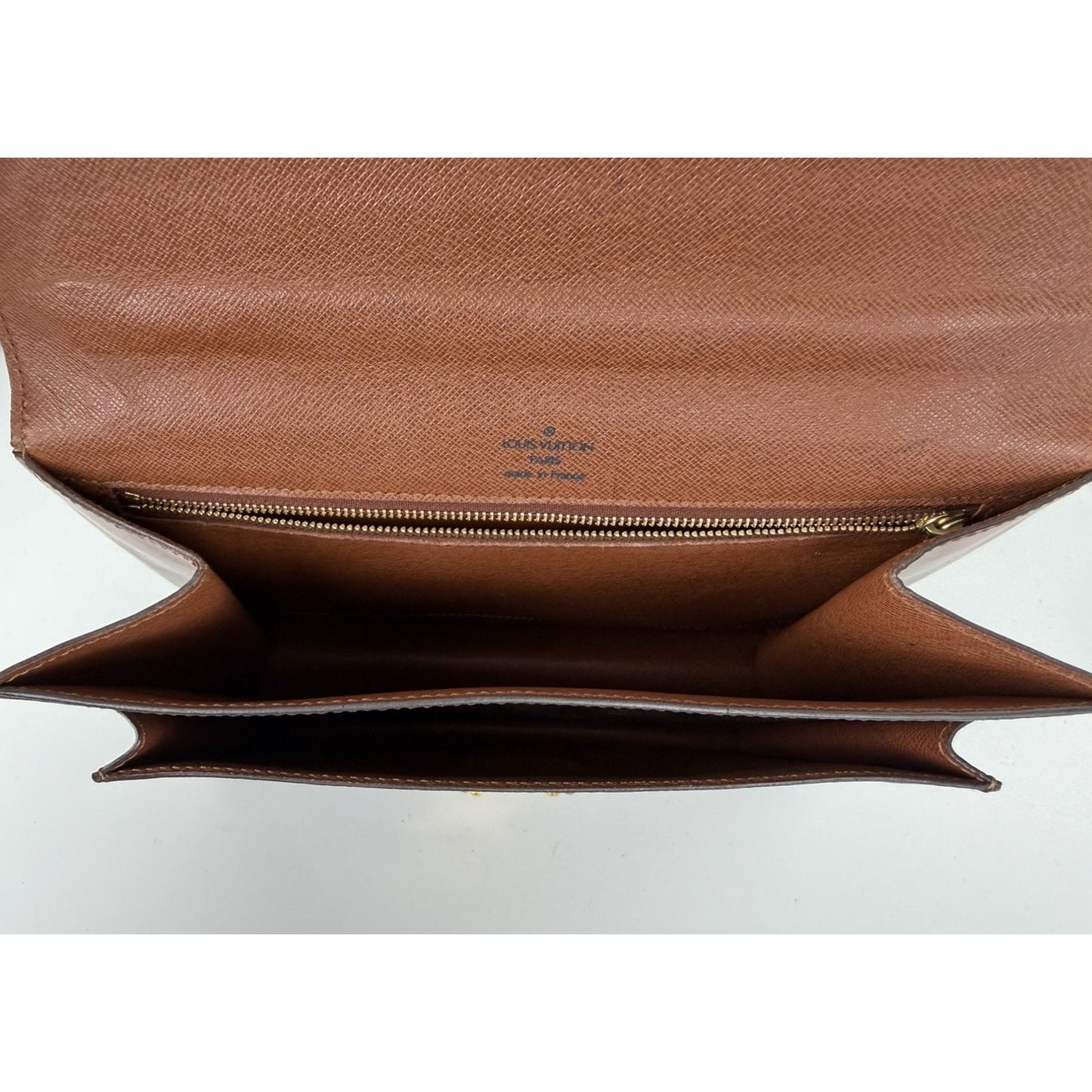 Louis Vuitton Monceau 28 Handbag Vintage Brown LV Monogram Coated Canvas 1994 S3
