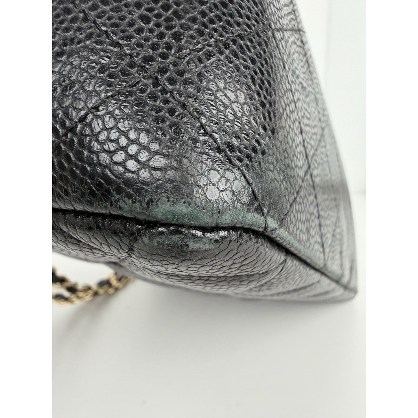 Chanel Jumbo Classic Double Flap Bag Black Quilted Caviar Leather 2008-2009 D3