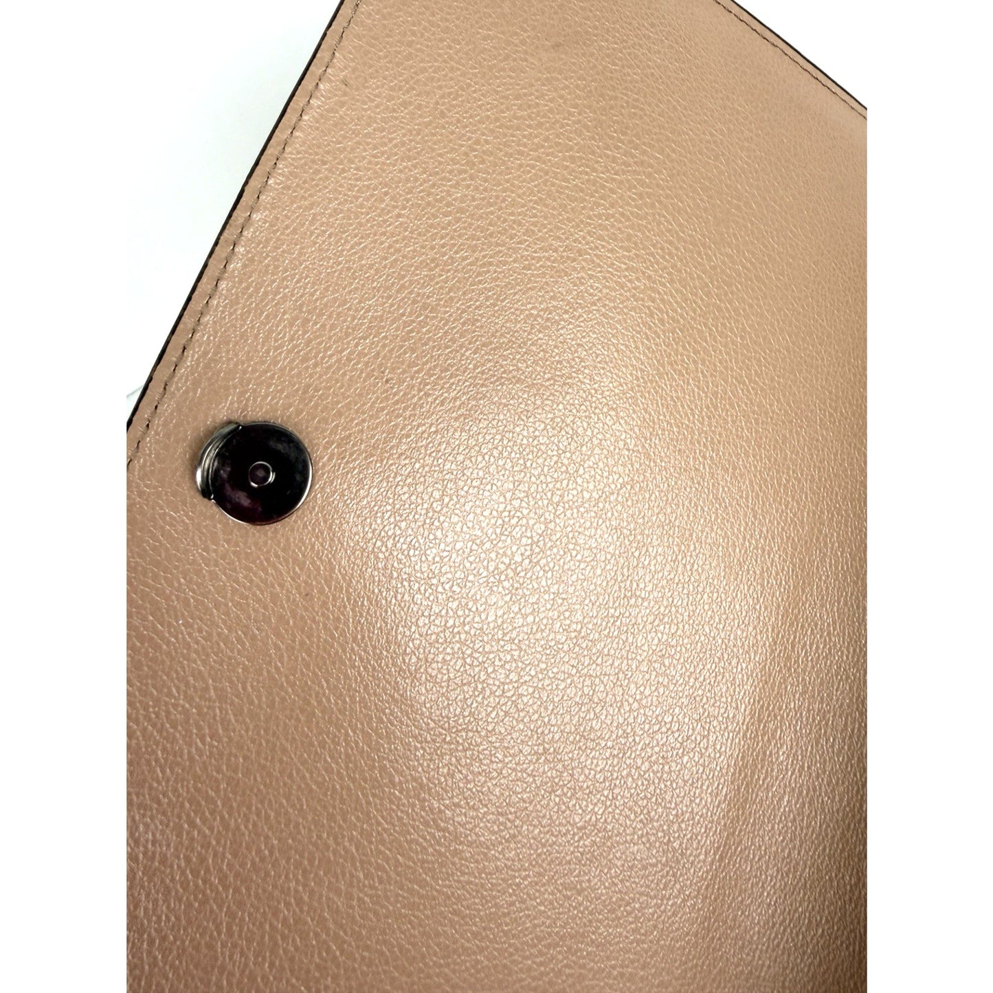 Prada Pattina Glace Studded Crossbody Bag in Neutral Calfskin Leather S-19
