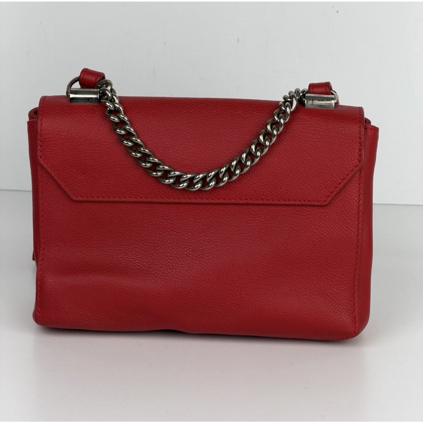 Louis Vuitton Lockme II Chain Crossbody Bag BB in Red Calfskin Leather 2016 S13