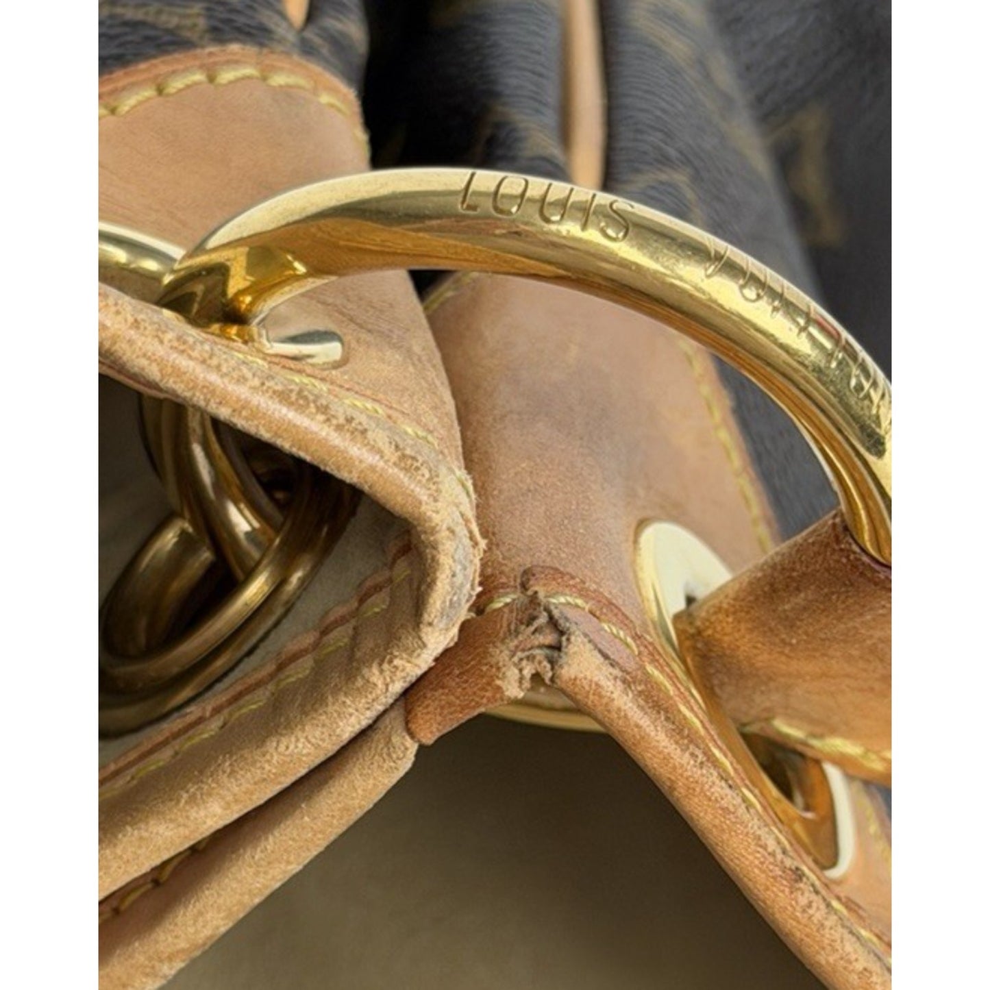 Louis Vuitton Monogram Galliera PM Hobo Bag in Brown Canvas S08