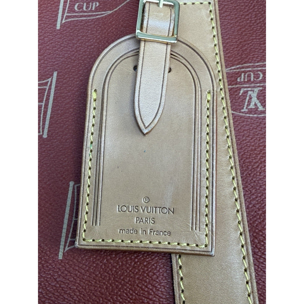 Louis Vuitton America's Cup Garment Travel Bag in Red Coated Canvas 1994 S19