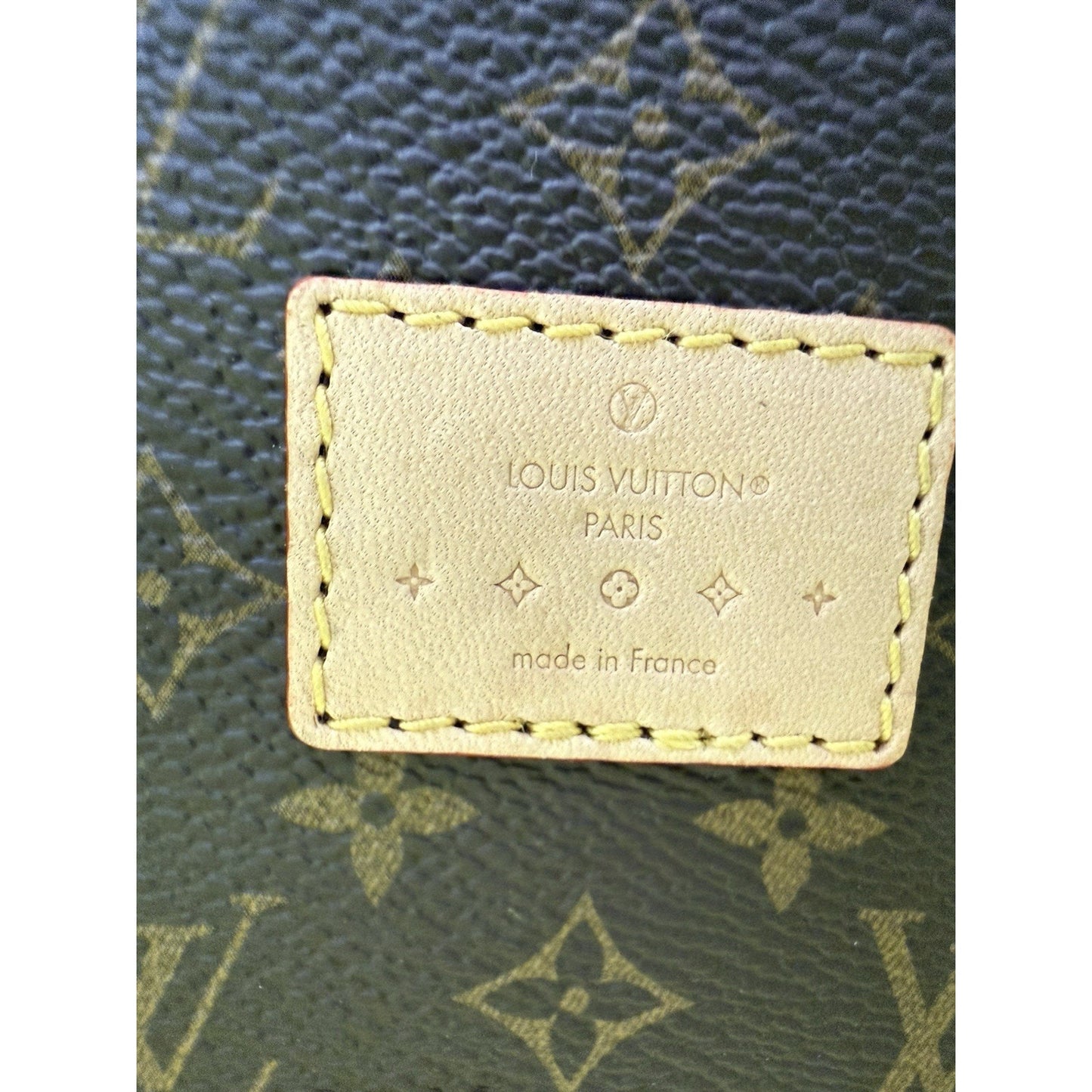 Louis Vuitton Croissant Handbag Monogram Vernis PM Yellow B-7