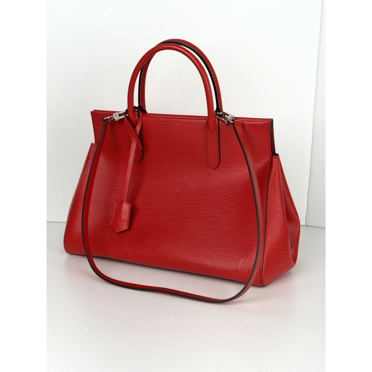 Louis Vuitton Marly Shoulder Bag MM in Red Coquelicot Epi Leather 2014 S07