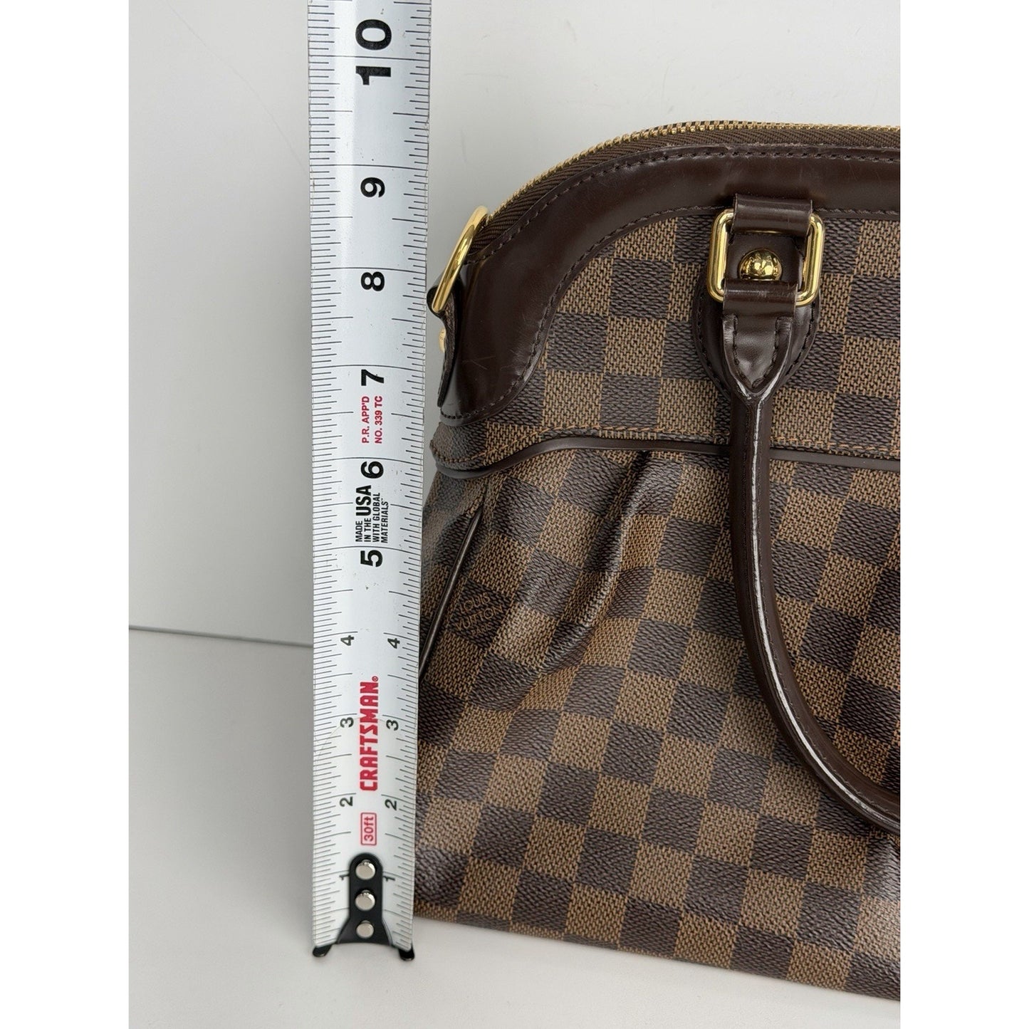 Louis Vuitton Trevi PM Handbag in Damier Ebene Coated Canvas 2008 S16