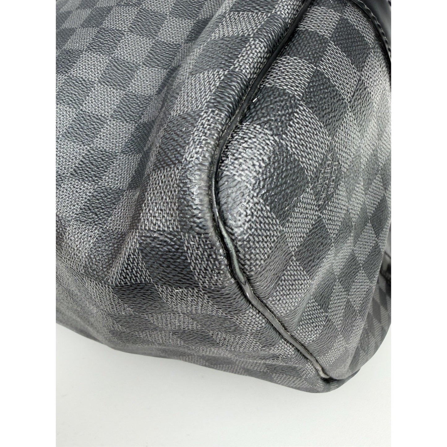 Louis Vuitton Keepall 55 Bandouliere Travel Bag in Damier Coated Canvas 2017 S