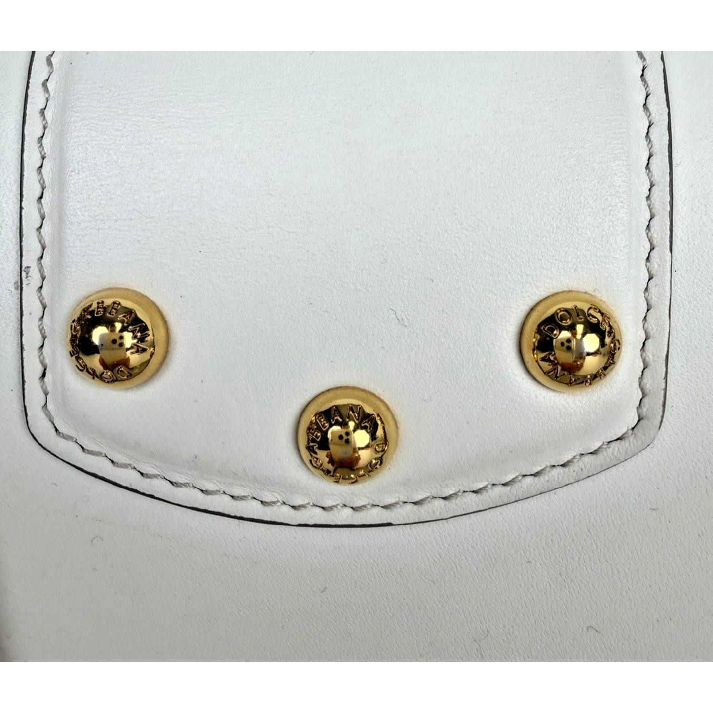 Dolce & Gabbana DG Amore Shoulder Bag Small in White Smooth Calfskin S07