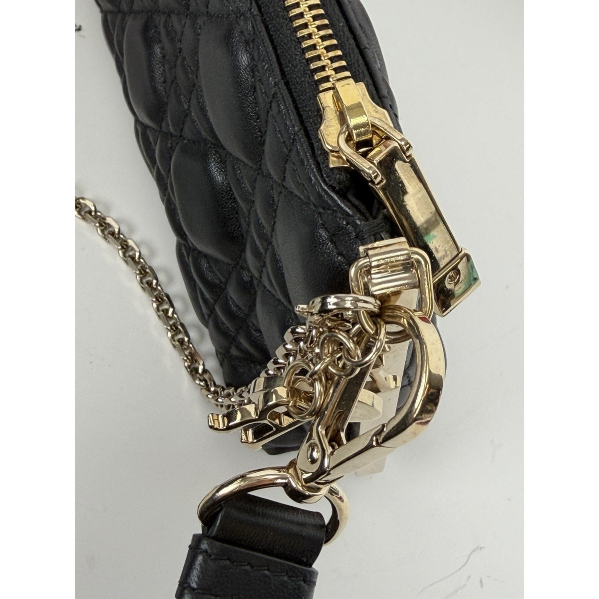 Christian Dior Miss Dior Midi Mini Bag in Black Cannage Lambskin Leather 2022 C4