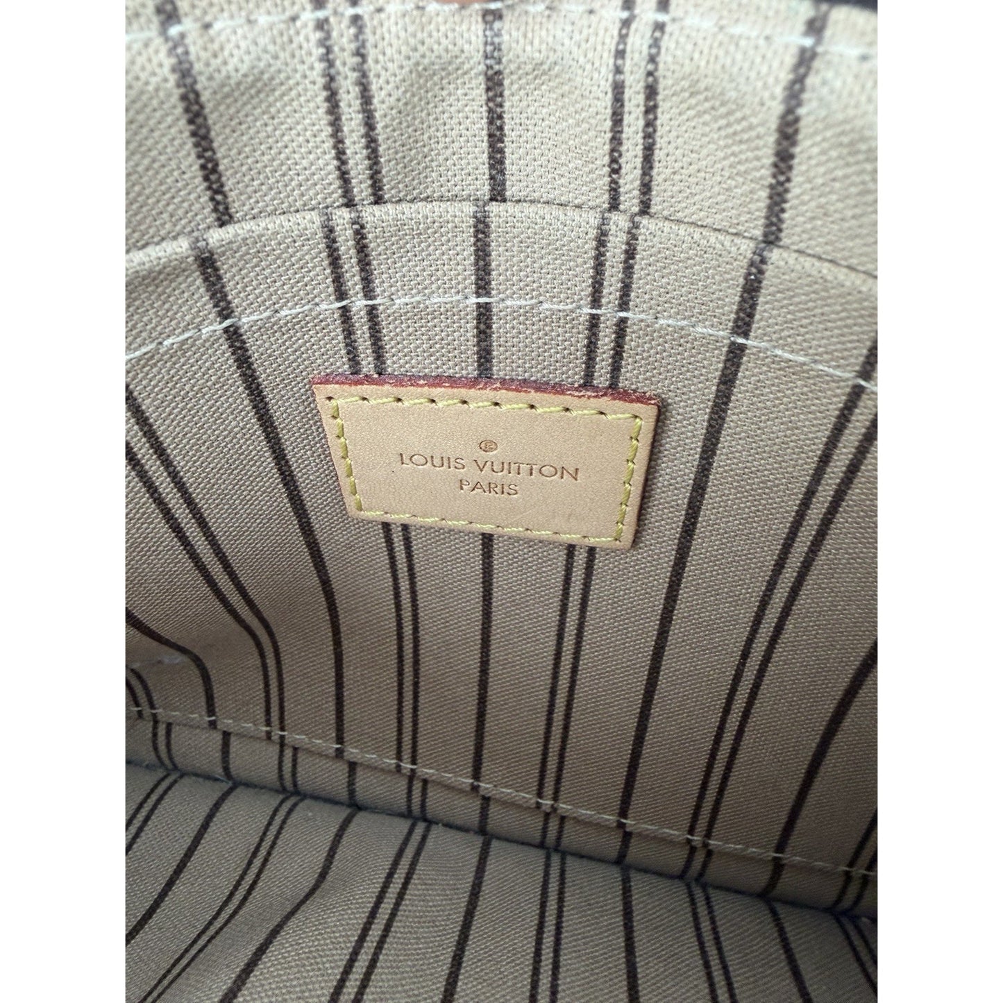 Louis Vuitton Neverfull MM Pochette Bag in Brown Monogram Coated Canvas 2017 S11