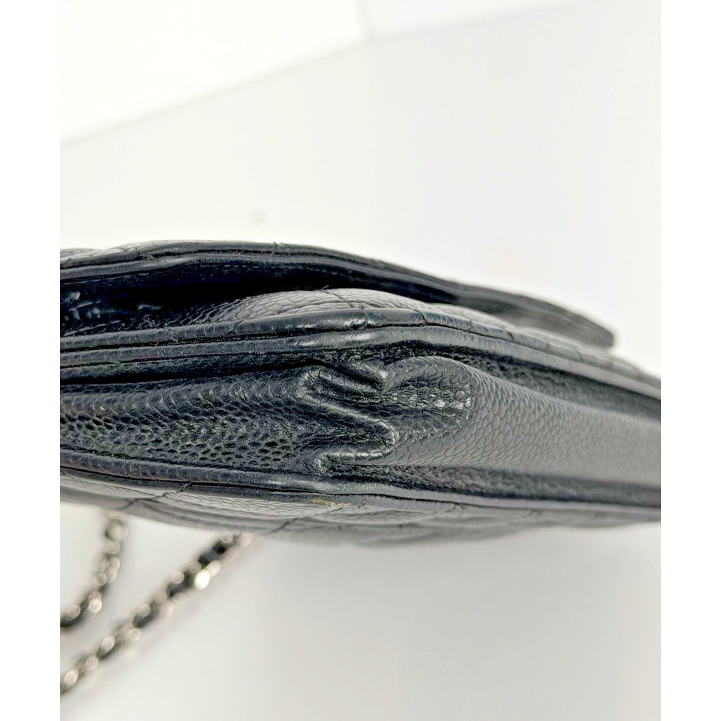 LAYAWAY: Chanel Black Leather Caviar Wallet on Chain Crossbody Bag