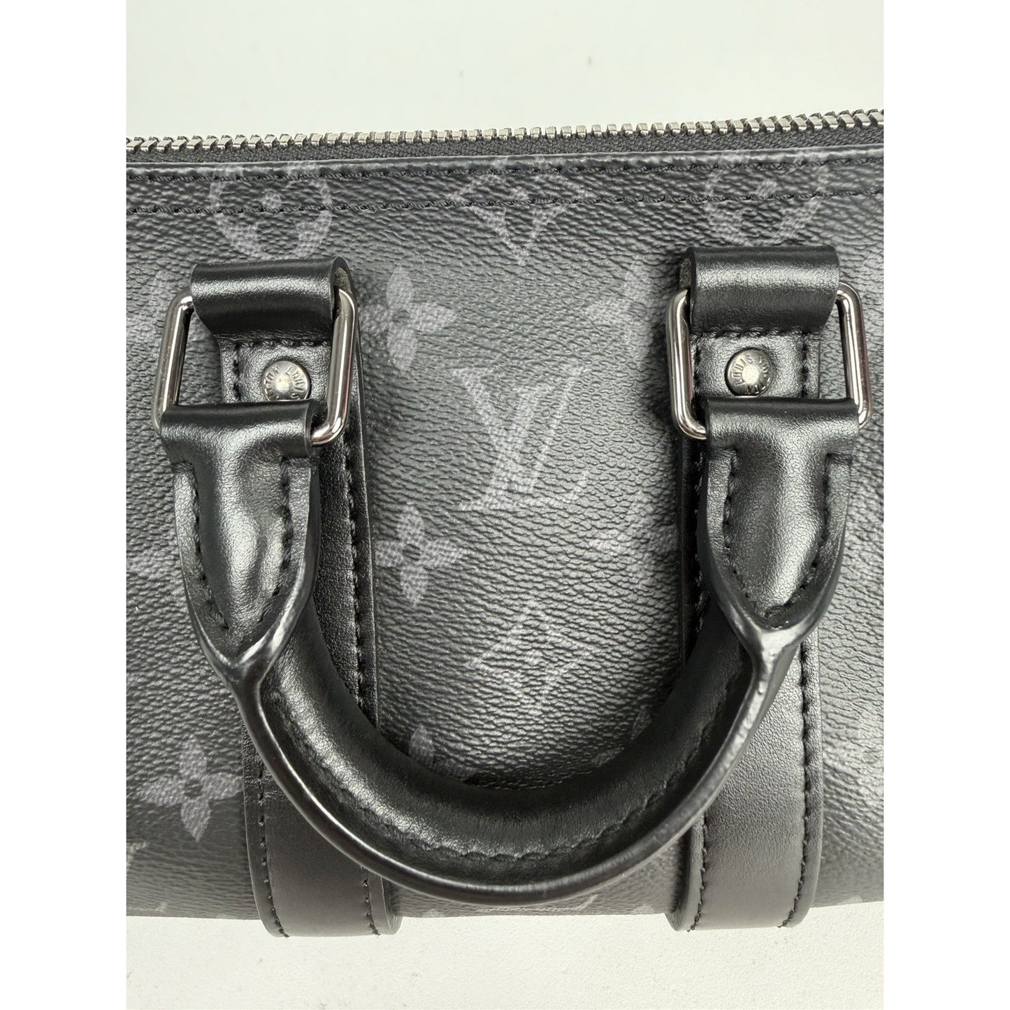 Louis Vuitton Keepall Bandouliere 25 Monogram Eclipse Reverse Coated Canvas F2