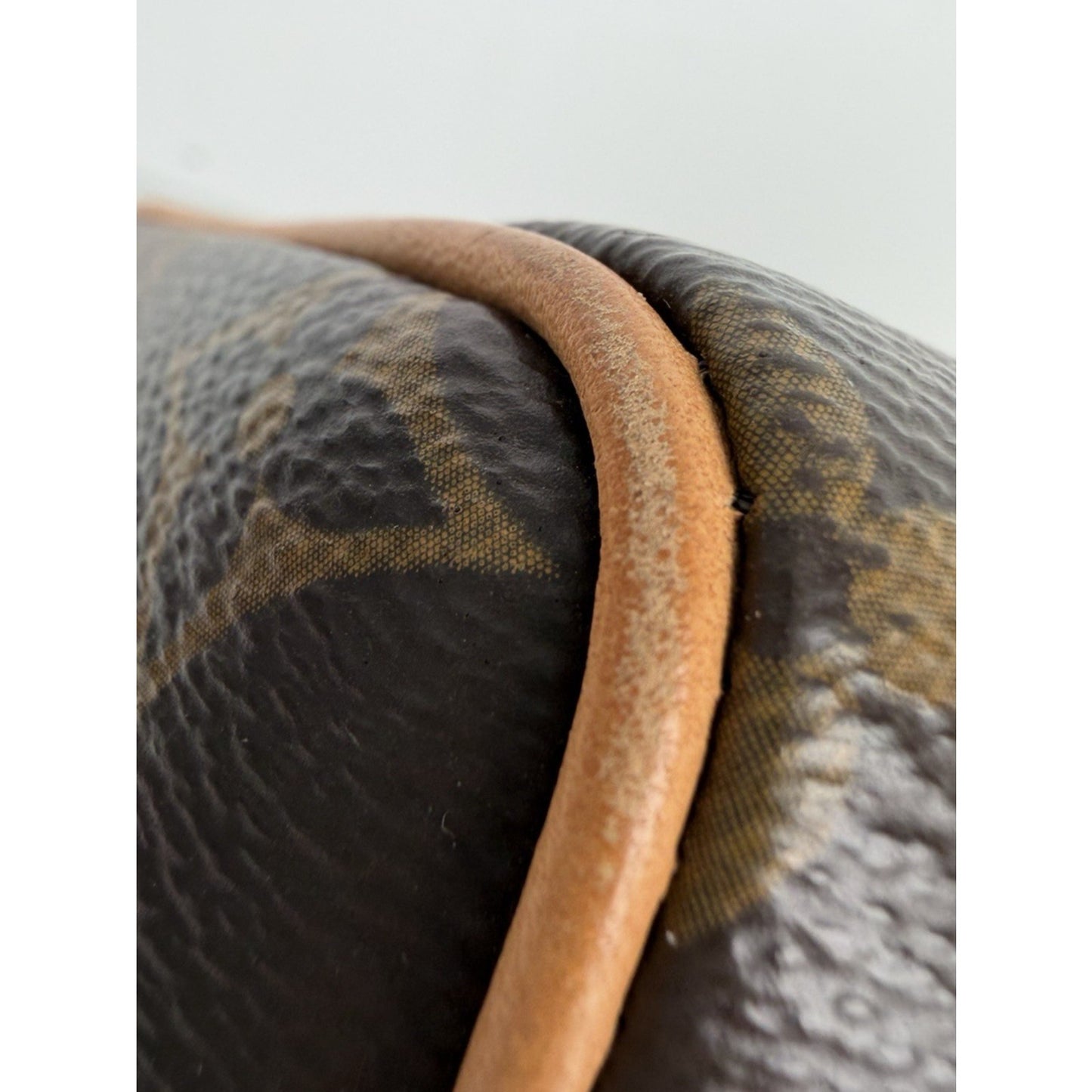 Louis Vuitton Speedy 20 HandBag Bandouliere Monogram Canvas & Pink Strap NFC E1