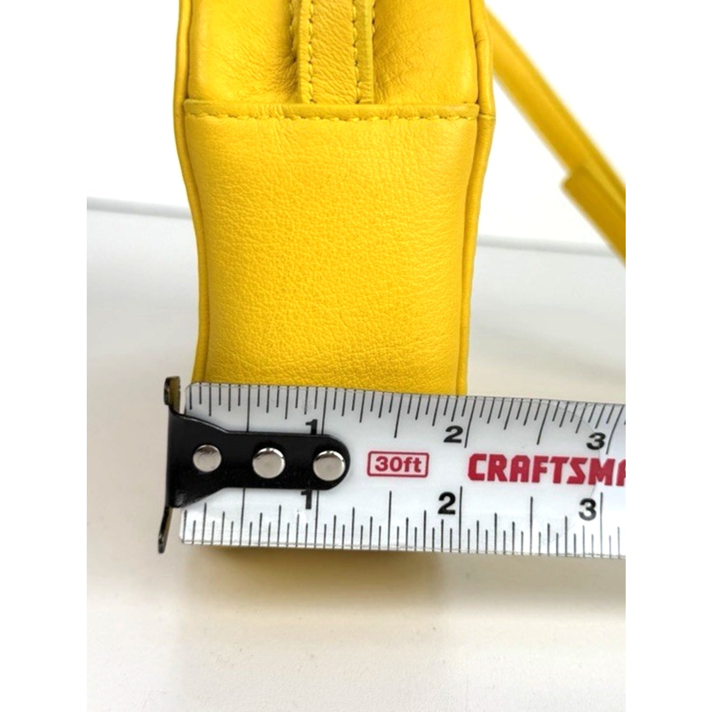 Balenciaga Everyday Camera Bag XS in Yellow Textured Calfskin Leather S15