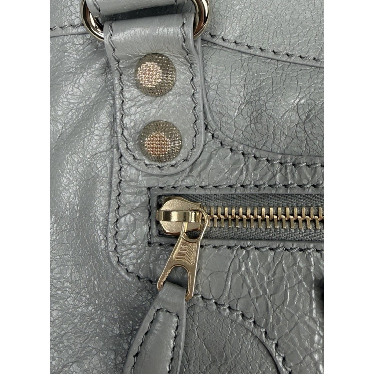 Balenciaga Agneau Lambskin Giant 12 Part Time Shoulder Bag in Gray B5