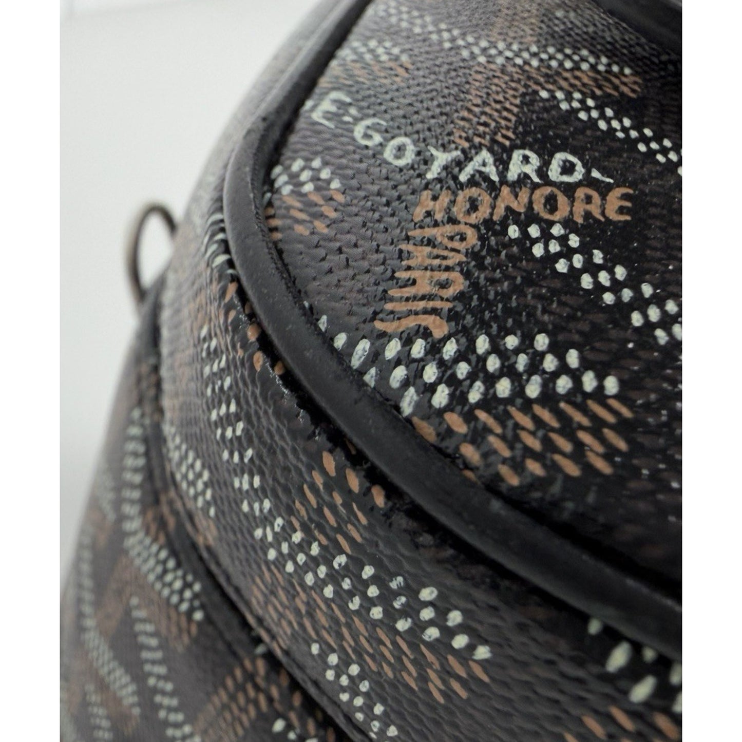 Goyard Muse Vanity Case PM Goyardine Pattern Coated Canvas Leather Handle B4