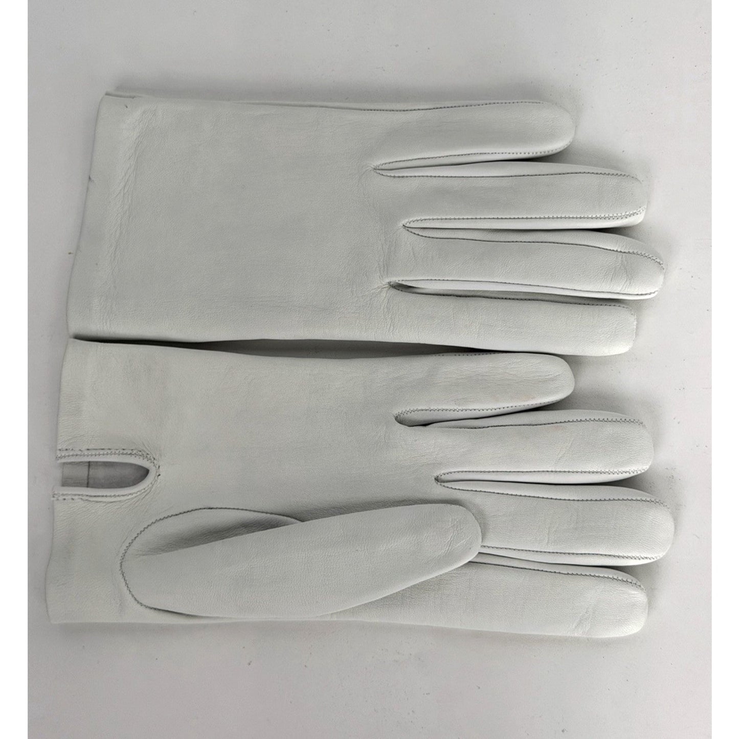 The Row Lorella Nappa Leather Gloves in White (L Size) S07