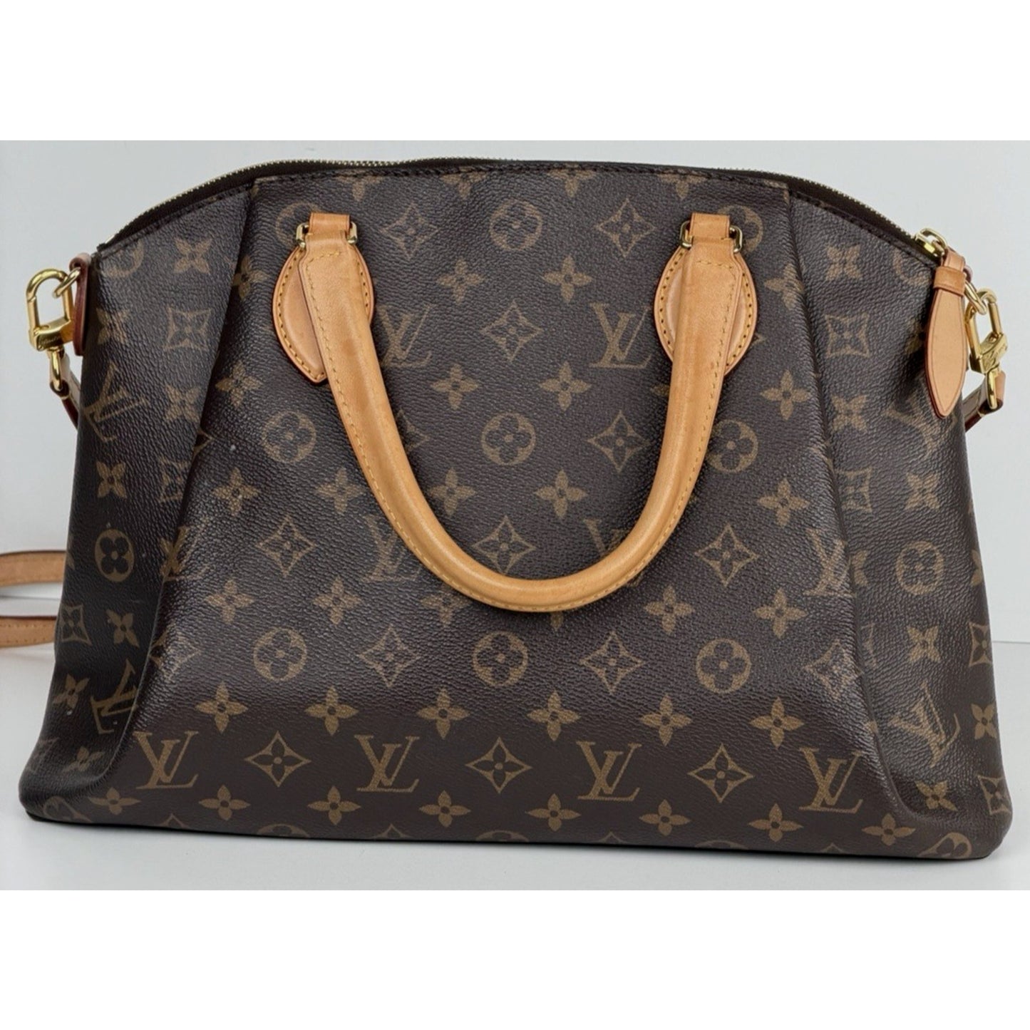 Louis Vuitton Rivoli MM Handbag in Brown Monogram Coated Canvas 2019 D6