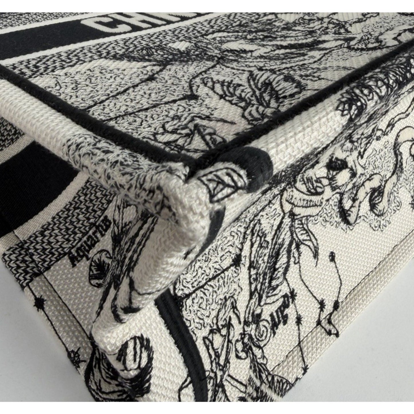 Christian Dior Book Tote Medium Bag in the Toile De Jouy Zodiac Embroidery B3