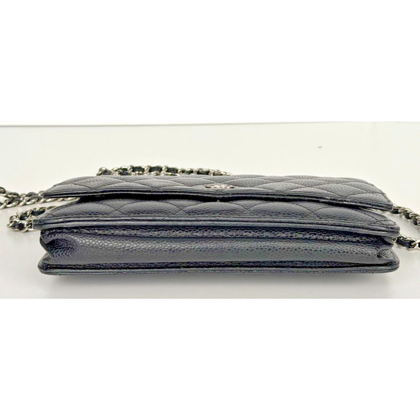 LAYAWAY: Chanel Black Leather Caviar Wallet on Chain Crossbody Bag
