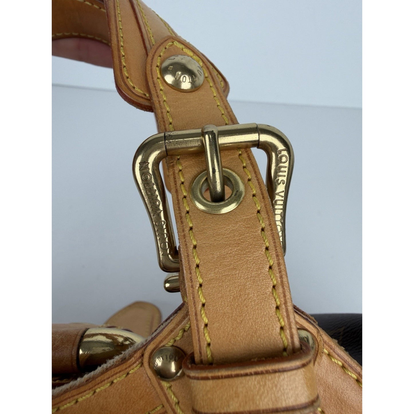 Louis Vuitton LV Monogram Theda GM Vintage Satchel Bag (2004)