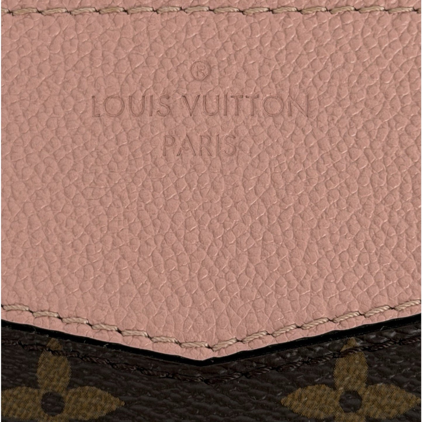 Louis Vuitton Daily Pouch Brown and Pink Coated Canvas Classic Monogram 2019 K1