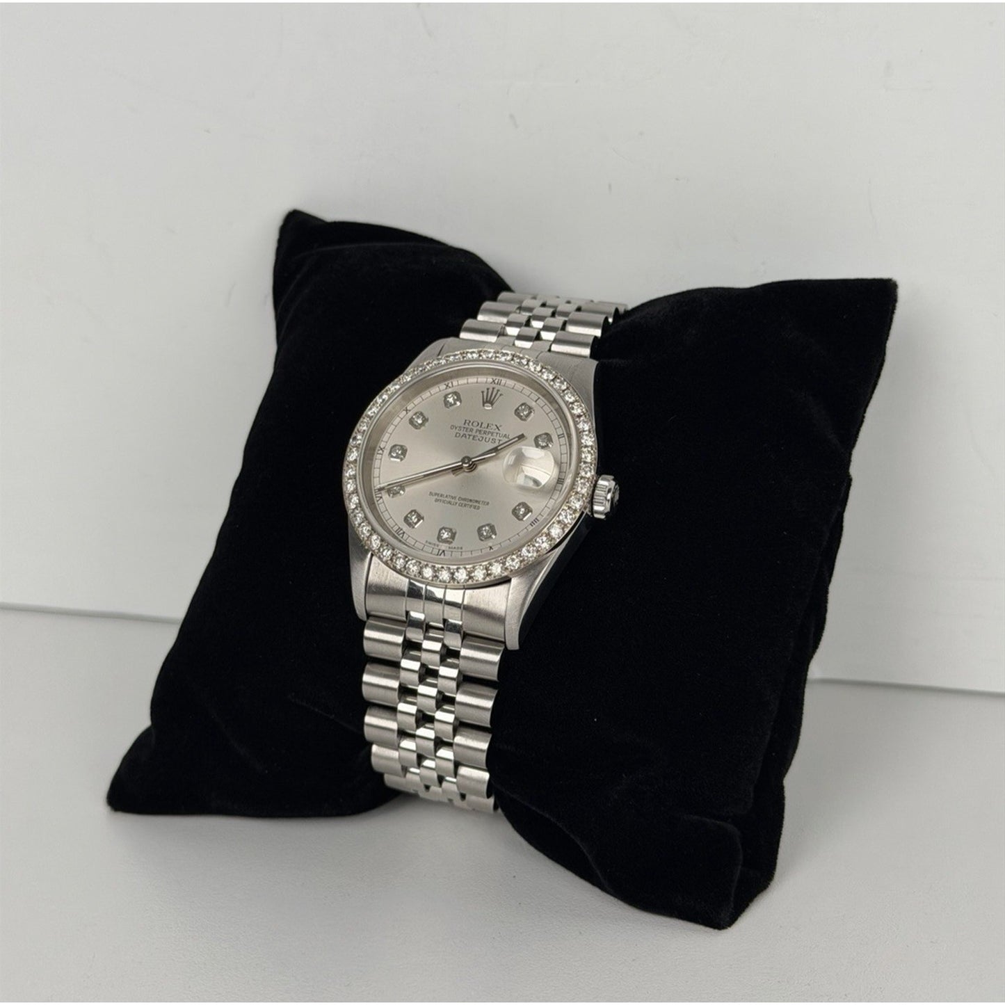 Rolex 16220 Datejust 36mm Stainless Steel Custom Bezel & Dial Jubilee Bracelet