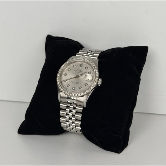 Rolex 16220 Datejust 36mm Stainless Steel Custom Bezel & Dial Jubilee Bracelet
