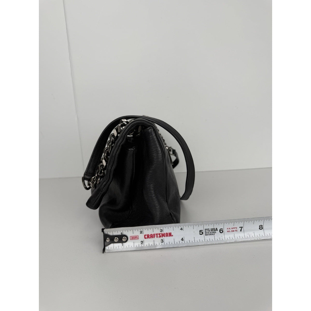 Saint Laurent West Hollywood Medium Chain Crossbody Bag In Black Leather S-10