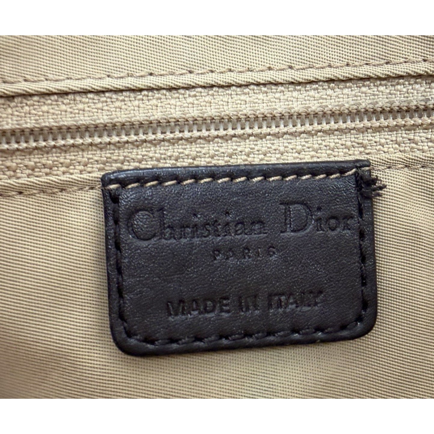 Christian Dior Diorissimo Street Chic Hobo Bag in Beige Canvas with Leather S