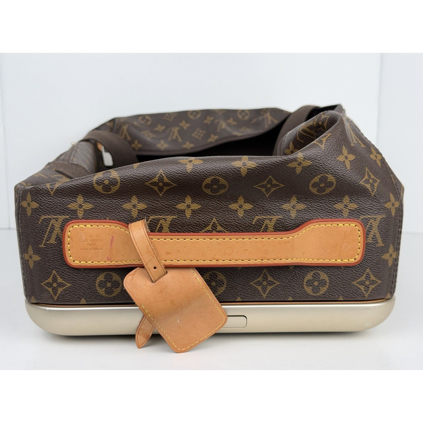Louis Vuitton Horizon Soft 55 Rolling Duffle Bag in Brown Monogram Canvas 2019