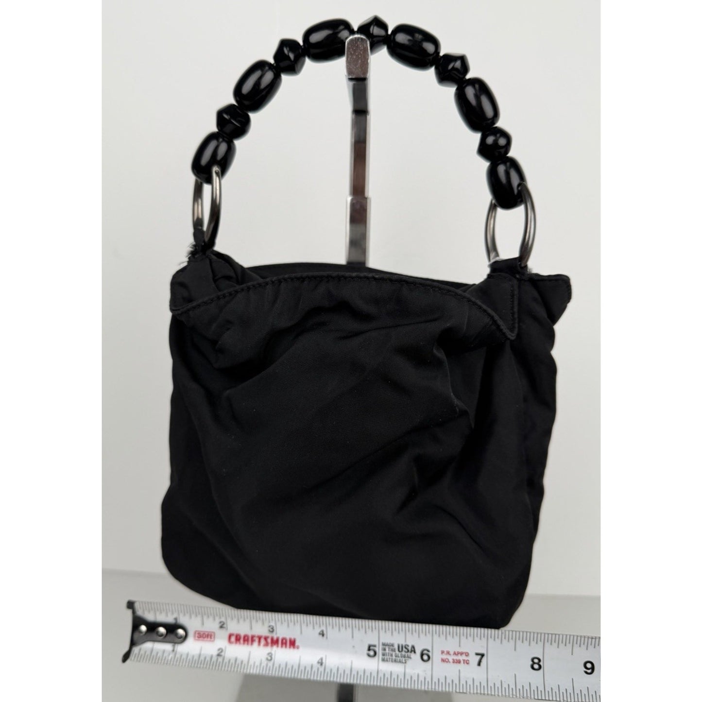 Christian Dior Malice Bag Mini Black Nylon Top Handle by John Galliano 1999 S09