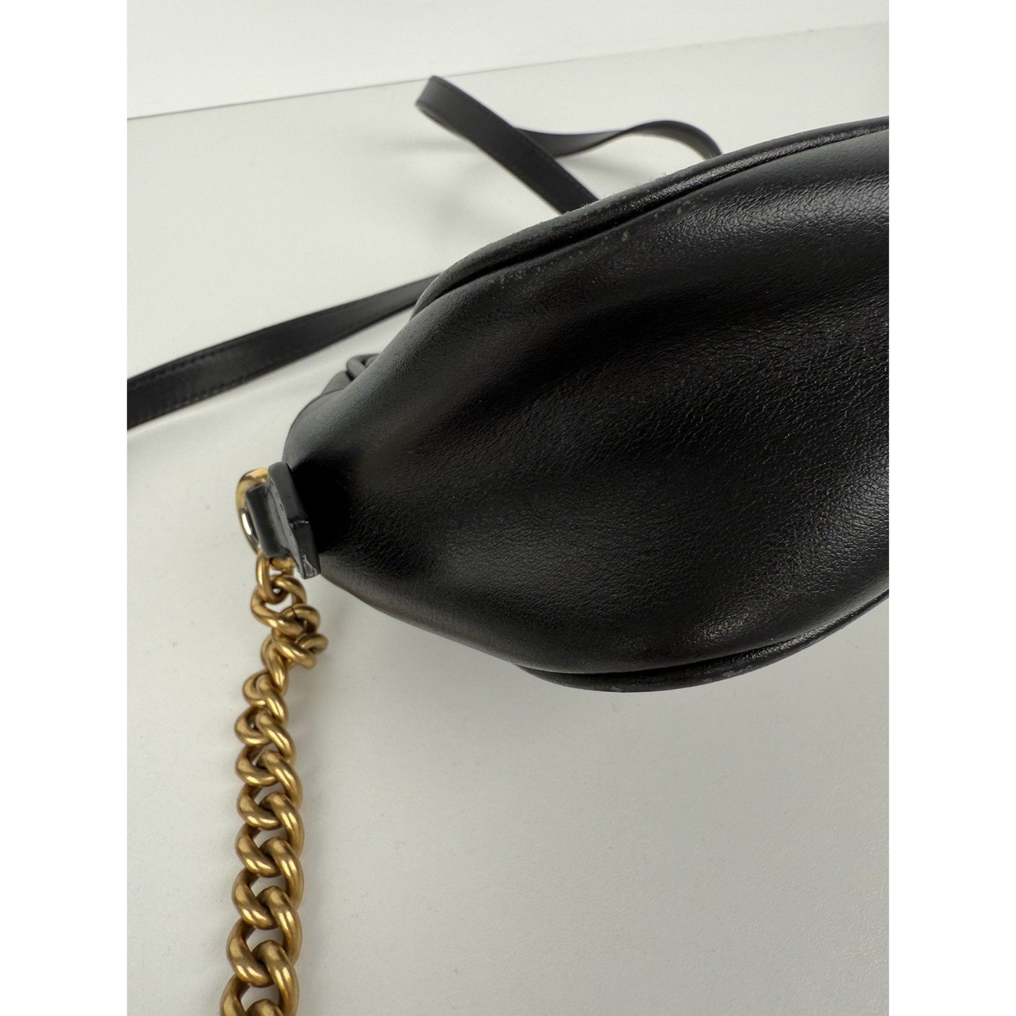 Gucci GG Marmont Quilted Crossbody Mini Black Leather Women's Shoulder Bag