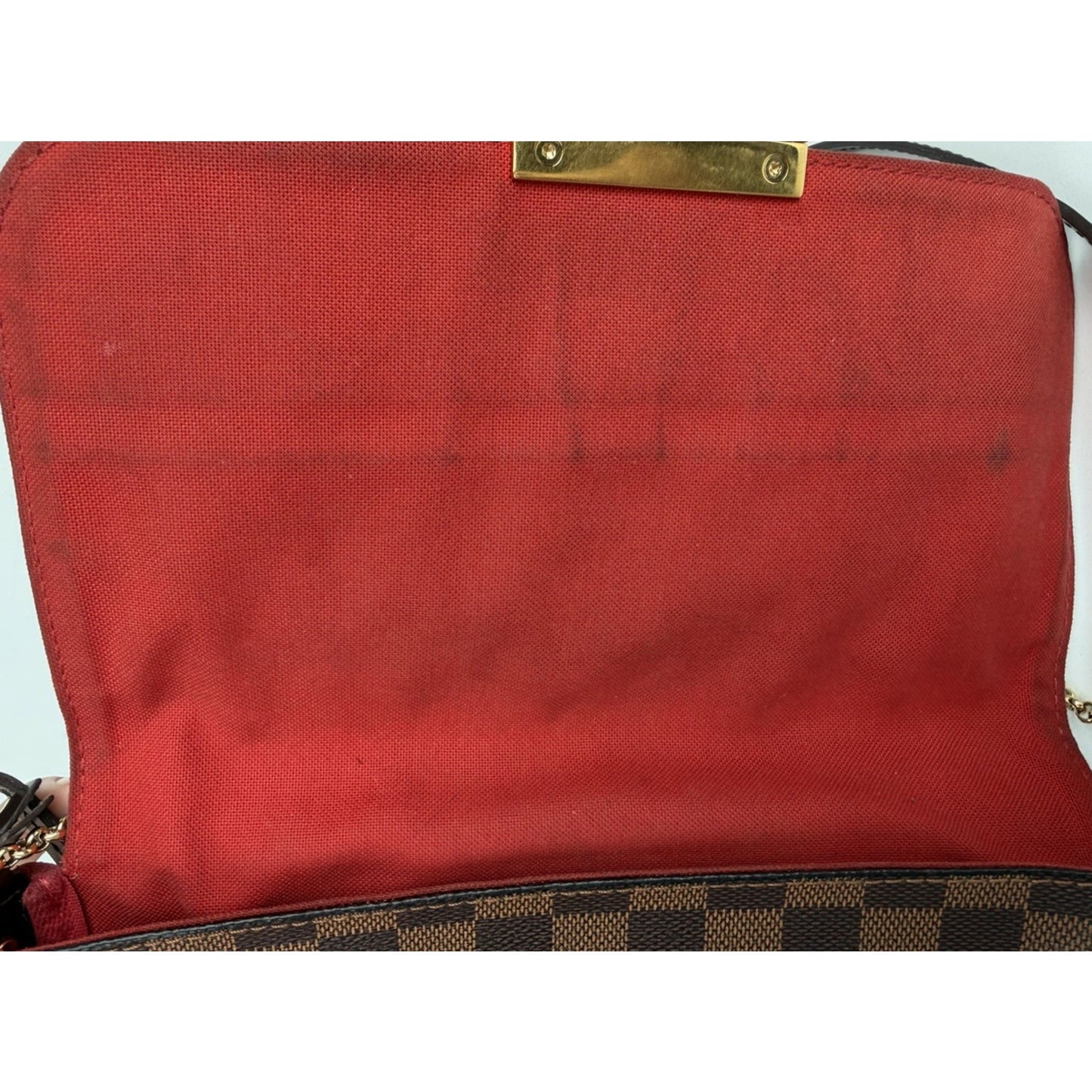 Louis Vuitton Favorite MM Shoulder Bag in Damier Ebene Coated Canvas 2015 S14